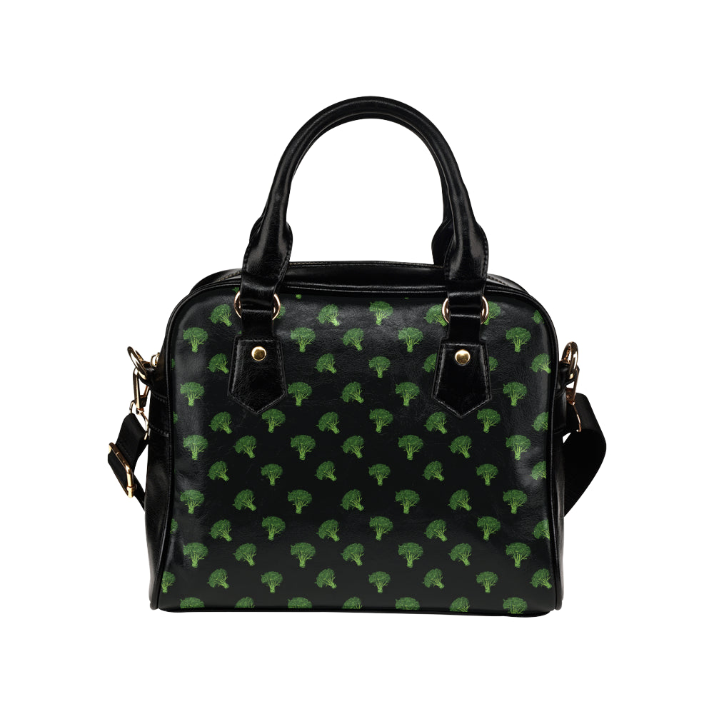 Broccoli Pattern Print Design 04 Shoulder Handbag