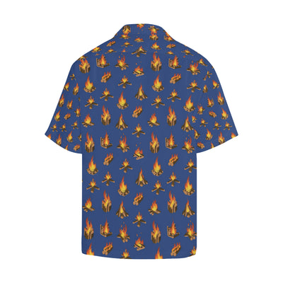 Campfire Pattern Print Design 03 Men's Hawaiian Shirt