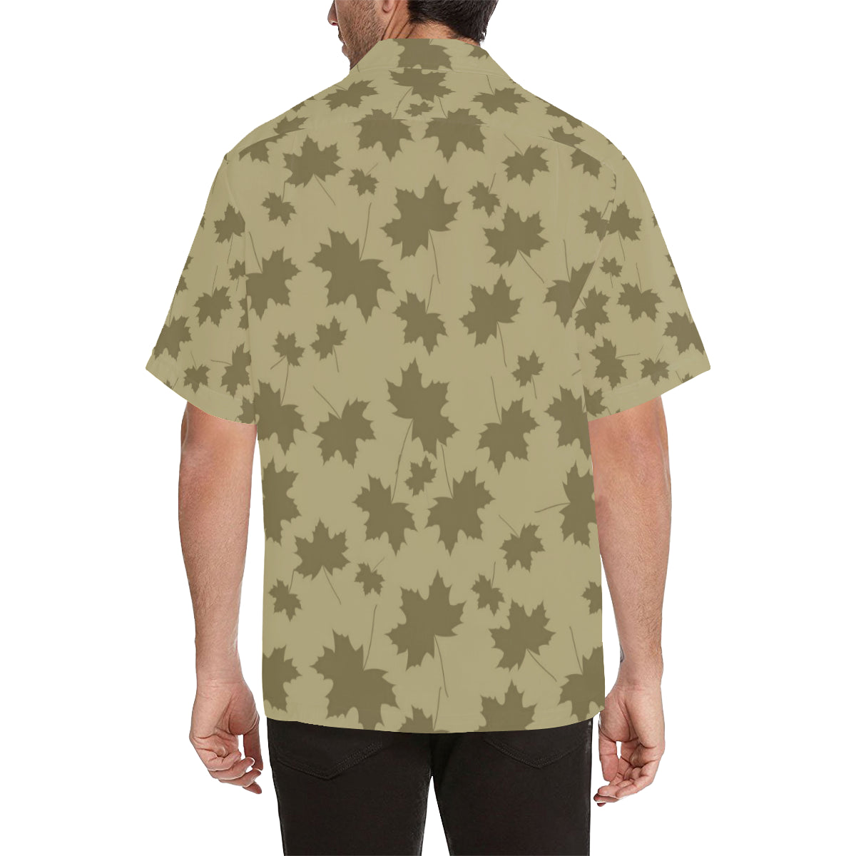 Maple Leaf Pattern Print Design 01 Men's Hawaiian Shirt