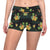 Pineapple Tropical Flower Print Pattern Yoga Shorts