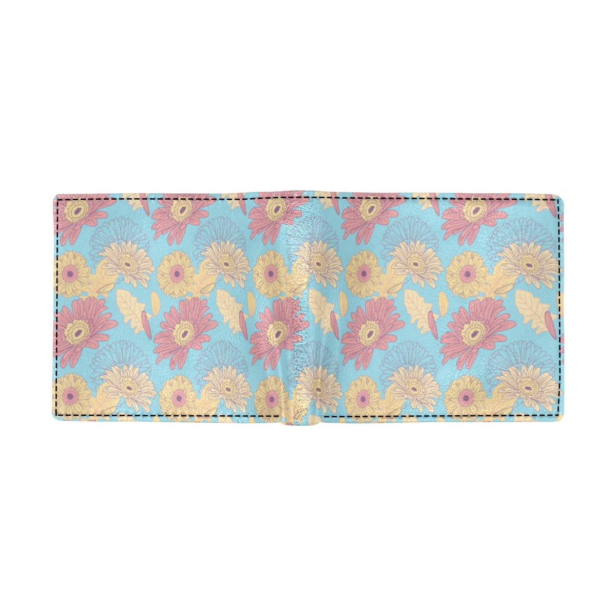 Gerberas Pattern Print Design GB04 Men's ID Card Wallet