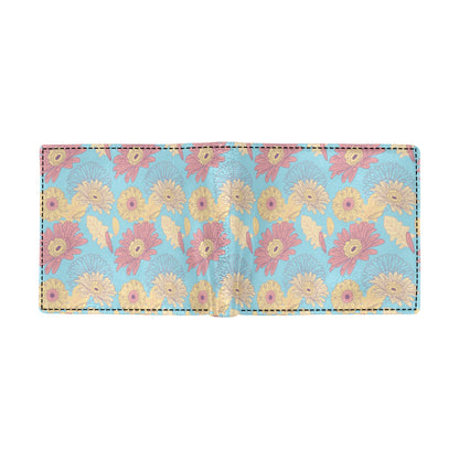 Gerberas Pattern Print Design GB04 Men's ID Card Wallet
