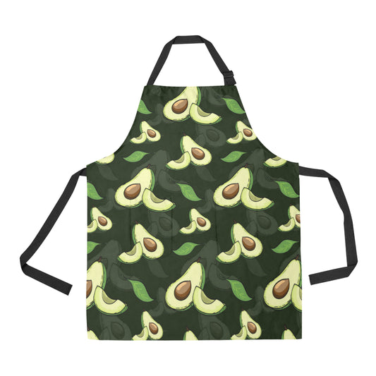 Avocado Pattern Print Design AC07 Apron with Pocket