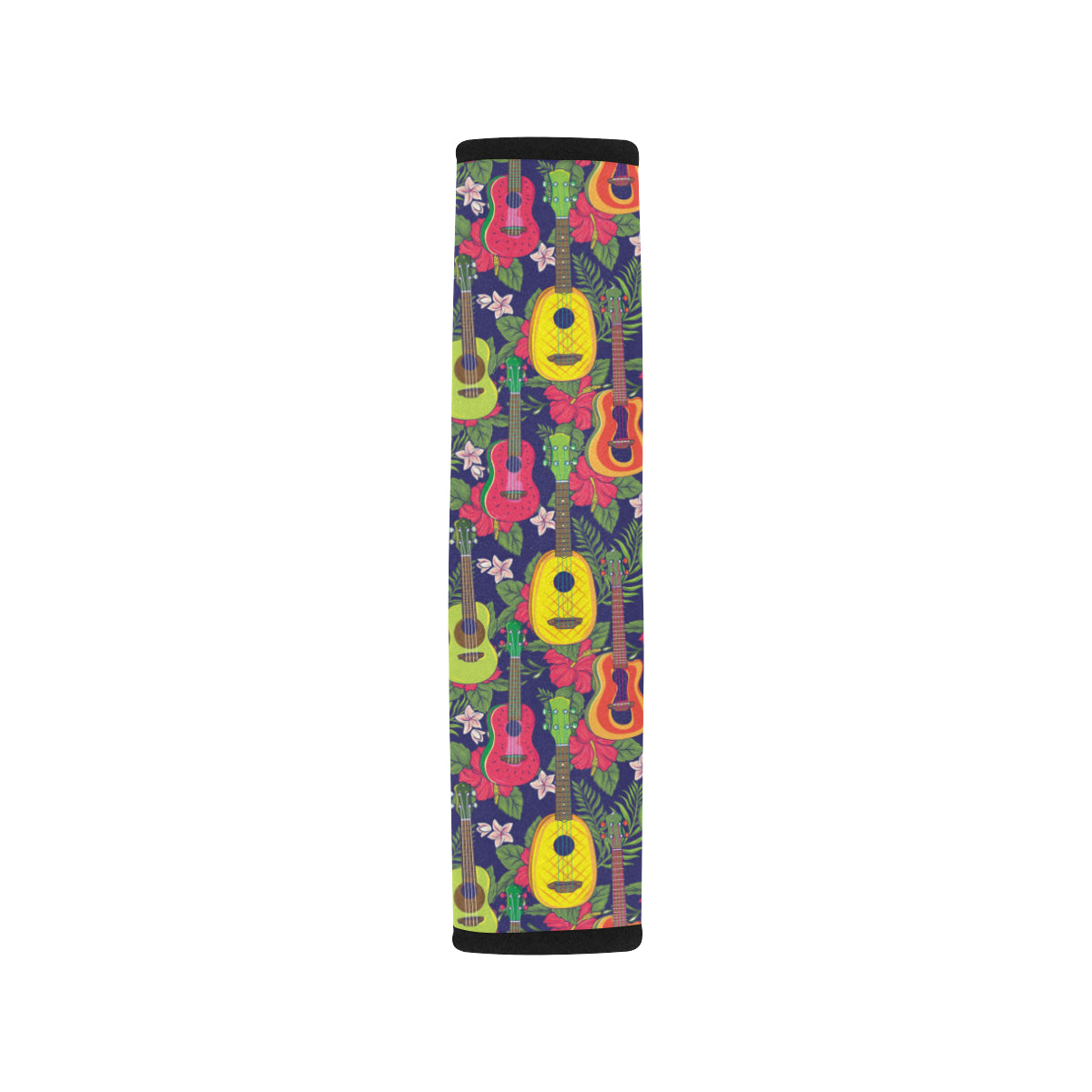 Ukulele Tropical Pattern Print Design 03 Car Seat Belt Cover