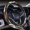 Coconut Pattern Print Design CN04 Steering Wheel Cover with Elastic Edge