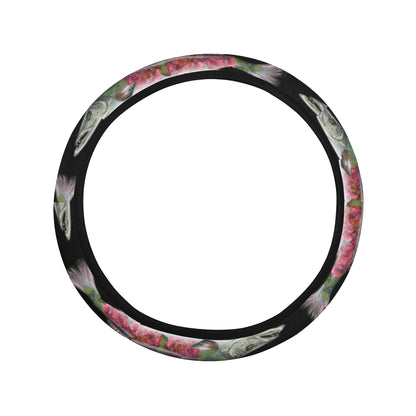 Barracuda Pattern Print Design 02 Steering Wheel Cover with Elastic Edge