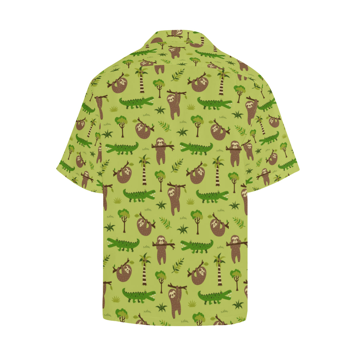 Alligator Pattern Print Design 04 Men's Hawaiian Shirt