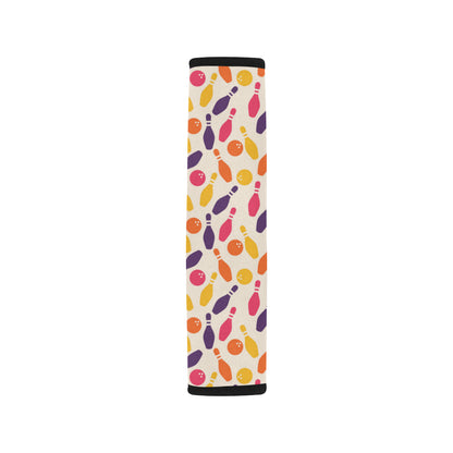 Bowling Pattern Print Design 06 Car Seat Belt Cover