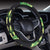 Hawaiian Flower Tropical Palm Leaves Steering Wheel Cover with Elastic Edge