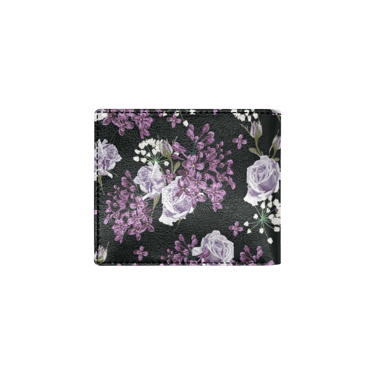 Lilac Pattern Print Design LI04 Men's ID Card Wallet