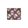 sugar skull Floral Pattern Men's ID Card Wallet