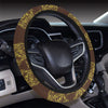 Lion Pattern Print Design 04 Steering Wheel Cover with Elastic Edge