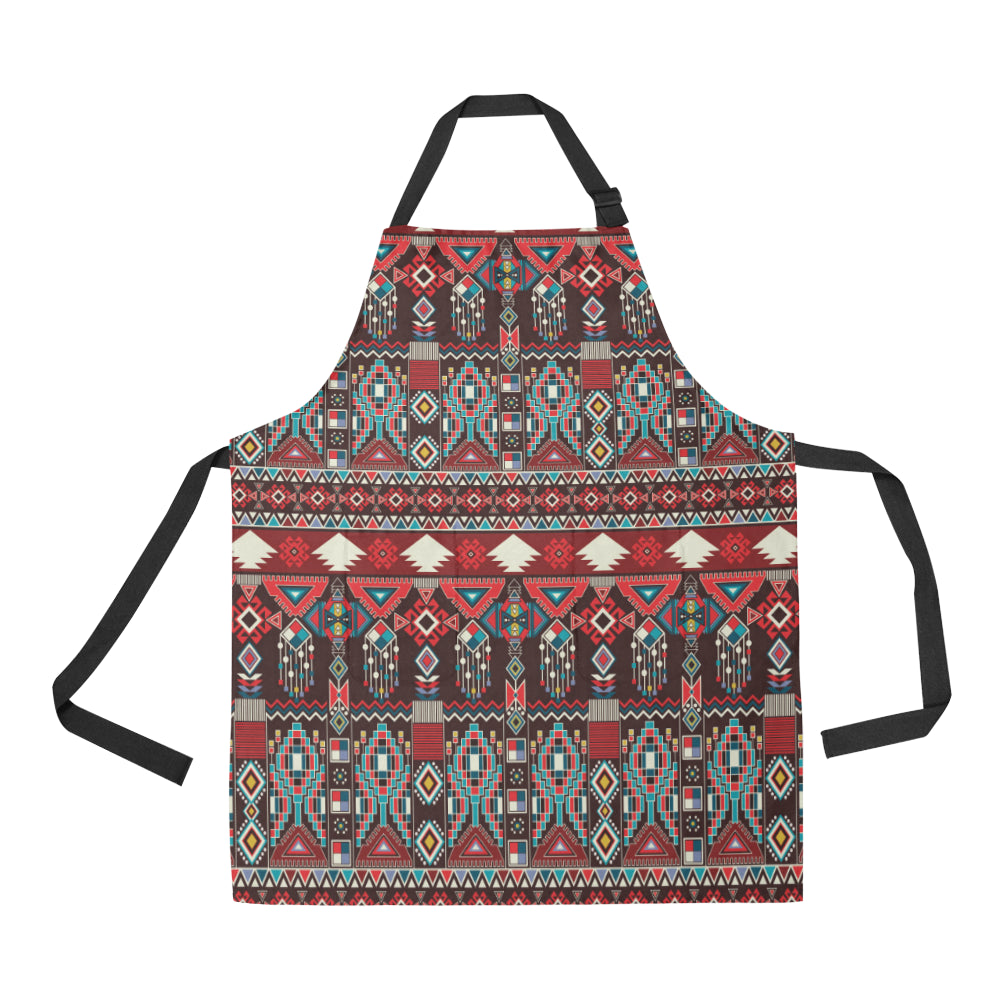 Tribal Aztec Indians native american Apron with Pocket