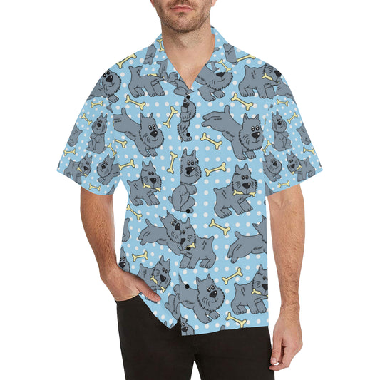 Schnauzers Pattern Print Design A02 Men's Hawaiian Shirt