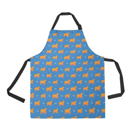 Cocker Pattern Print Design 04 Apron with Pocket