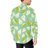 Pear Pattern Print Design PE04 Men's Long Sleeve Shirt
