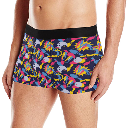 Bowling Pattern Print Design 02 Men's Boxer Briefs