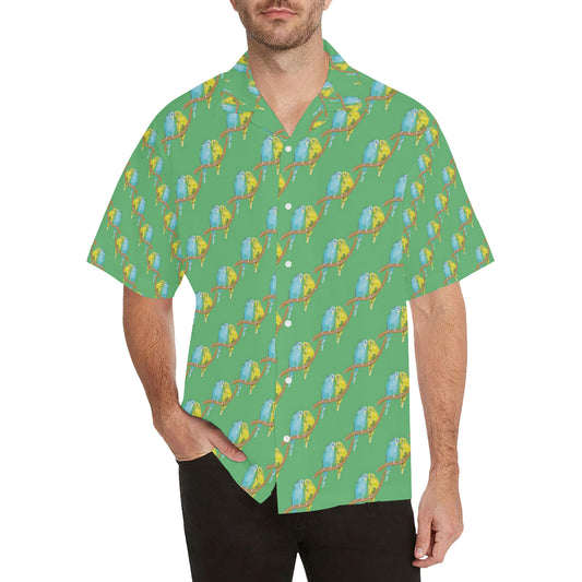 Budgerigar Pattern Print Design 01 Men's Hawaiian Shirt