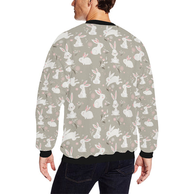 Rabbit Pattern Print Design RB03 Men Long Sleeve Sweatshirt
