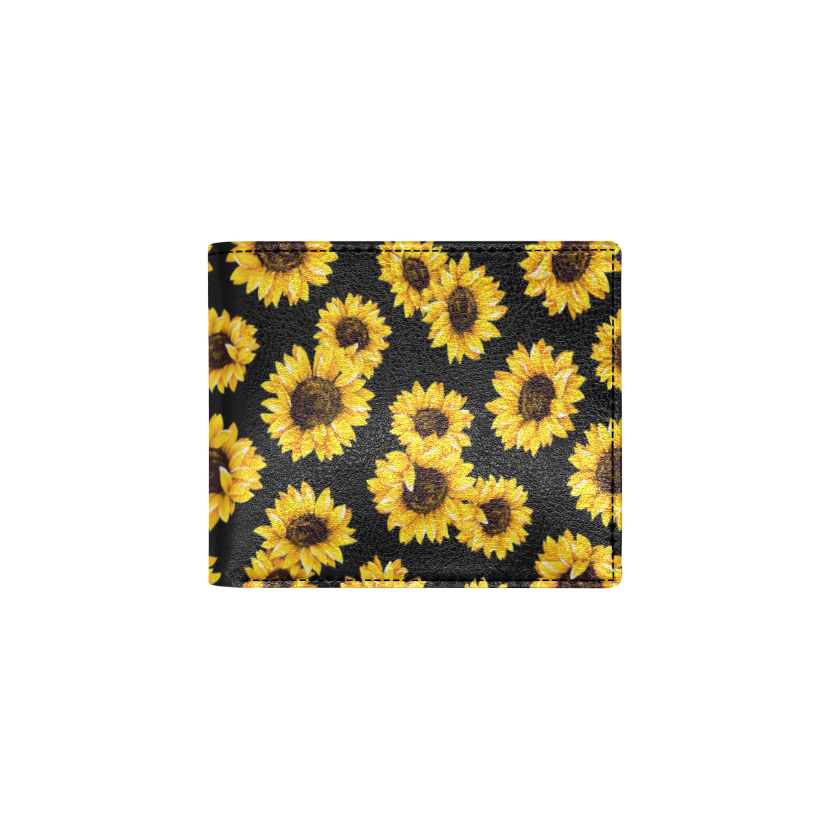 Sunflower Pattern Print Design SF05 Men's ID Card Wallet