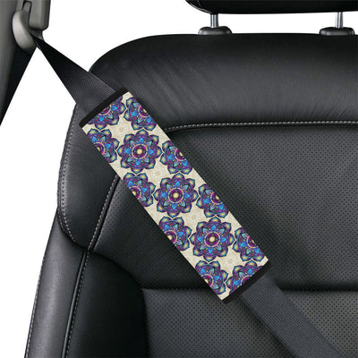 lotus Boho Pattern Print Design LO08 Car Seat Belt Cover