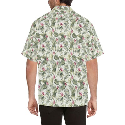 Bird Of Paradise Pattern Print Design 04 Men's Hawaiian Shirt