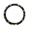 Deer Gold Pattern Steering Wheel Cover with Elastic Edge