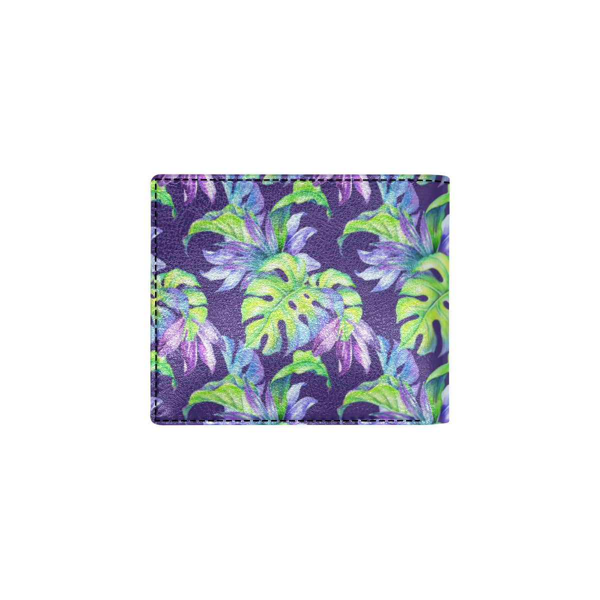 Tropical Flower Pattern Print Design TF019 Men's ID Card Wallet