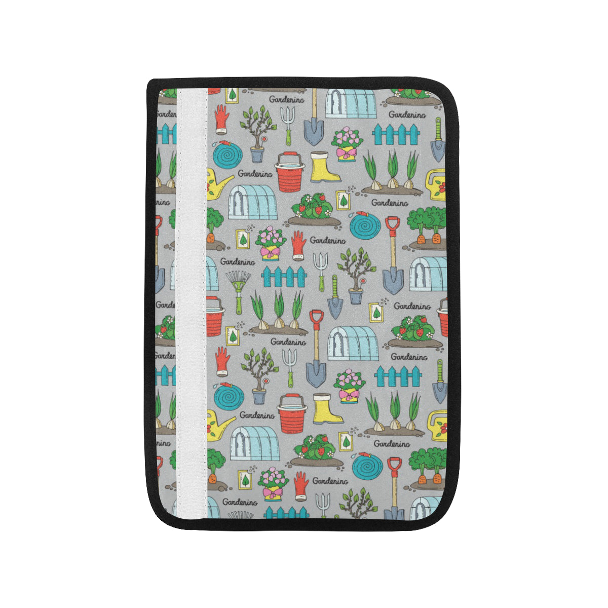 Gardening Pattern Print Design G07 Car Seat Belt Cover