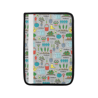 Gardening Pattern Print Design G07 Car Seat Belt Cover