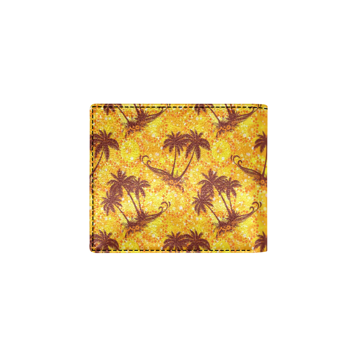 Palm Tree Pattern Print Design PT012 Men's ID Card Wallet