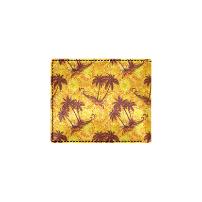 Palm Tree Pattern Print Design PT012 Men's ID Card Wallet