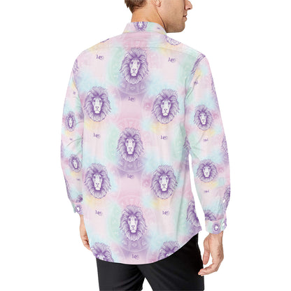 Leo Pattern Print Design 03 Men's Long Sleeve Shirt
