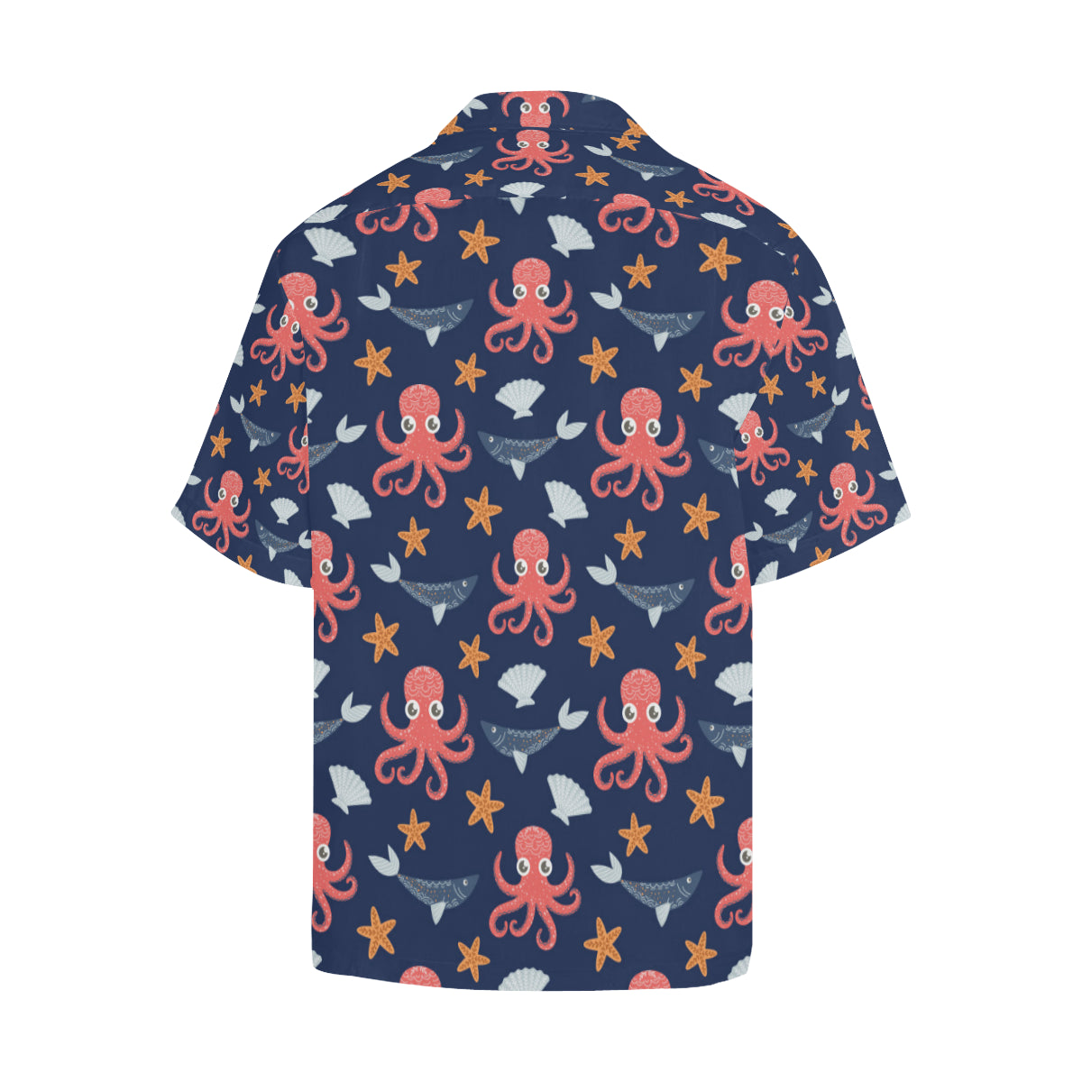 Octopus Pattern Print Design A04 Men's Hawaiian Shirt