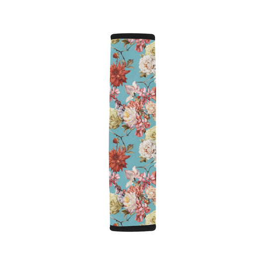 Summer Floral Pattern Print Design SF05 Car Seat Belt Cover