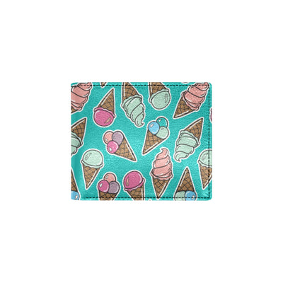 Ice Cream Pattern Print Design IC01 Men's ID Card Wallet