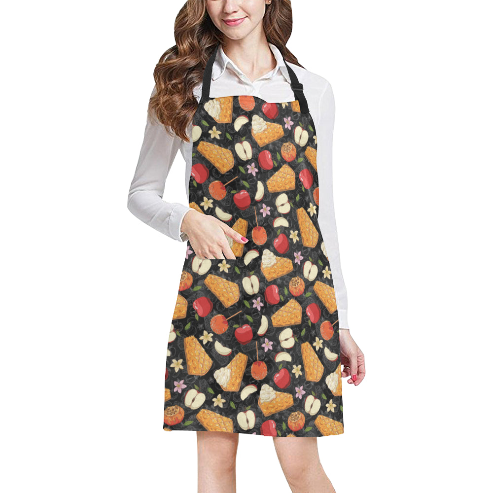 Apple Pie Pattern Print Design 01 Apron with Pocket