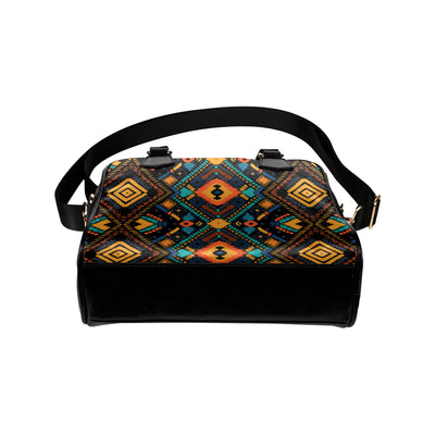 Kente Pattern Print Design 04 Shoulder Handbag