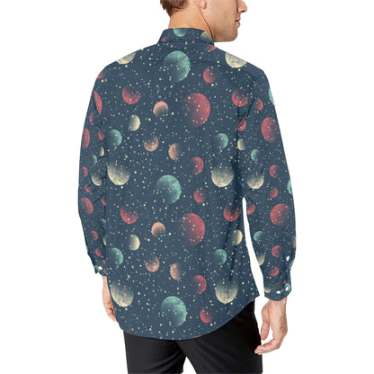 Cosmic Pattern Print Design 04 Men's Long Sleeve Shirt