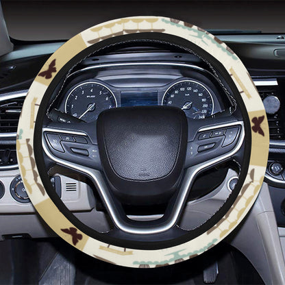 Cake Pattern Print Design 02 Steering Wheel Cover with Elastic Edge