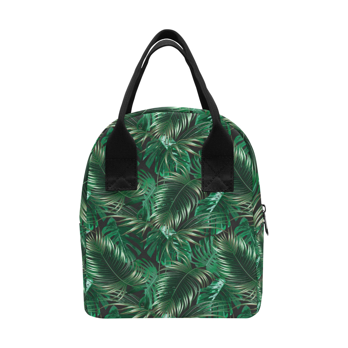 Tropical Flower Pattern Print Design TF012 Insulated Lunch Bag