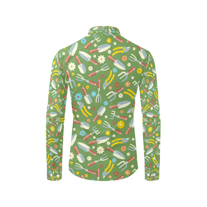 Gardening Pattern Print Design G06 Men's Long Sleeve Shirt