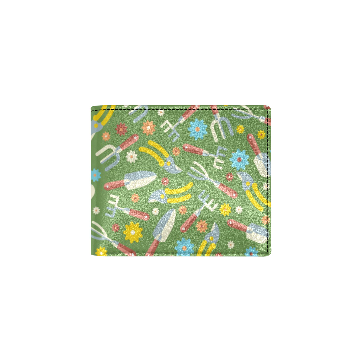 Gardening Pattern Print Design G06 Men's ID Card Wallet