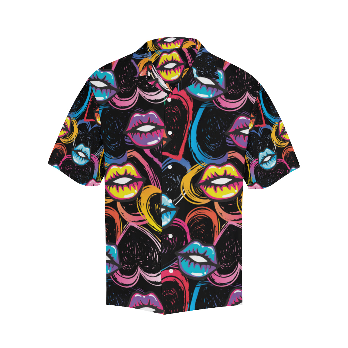 Pop Art Lip Pattern Print Design A03 Men's Hawaiian Shirt