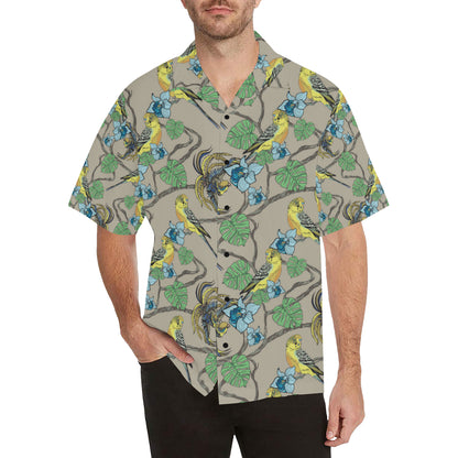 Parakeet Pattern Print Design A02 Men's Hawaiian Shirt