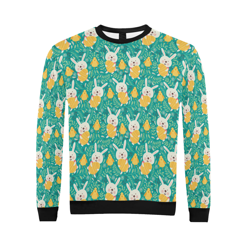 Easter Eggs Pattern Print Design RB02 Men Long Sleeve Sweatshirt