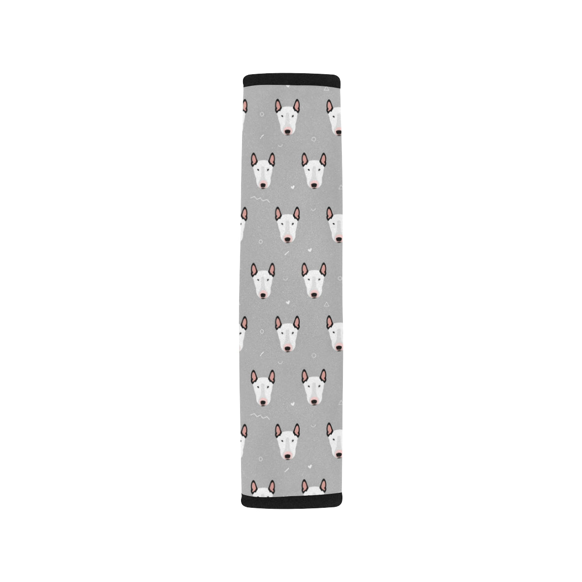 Bull Terrier Head Print Pattern Car Seat Belt Cover