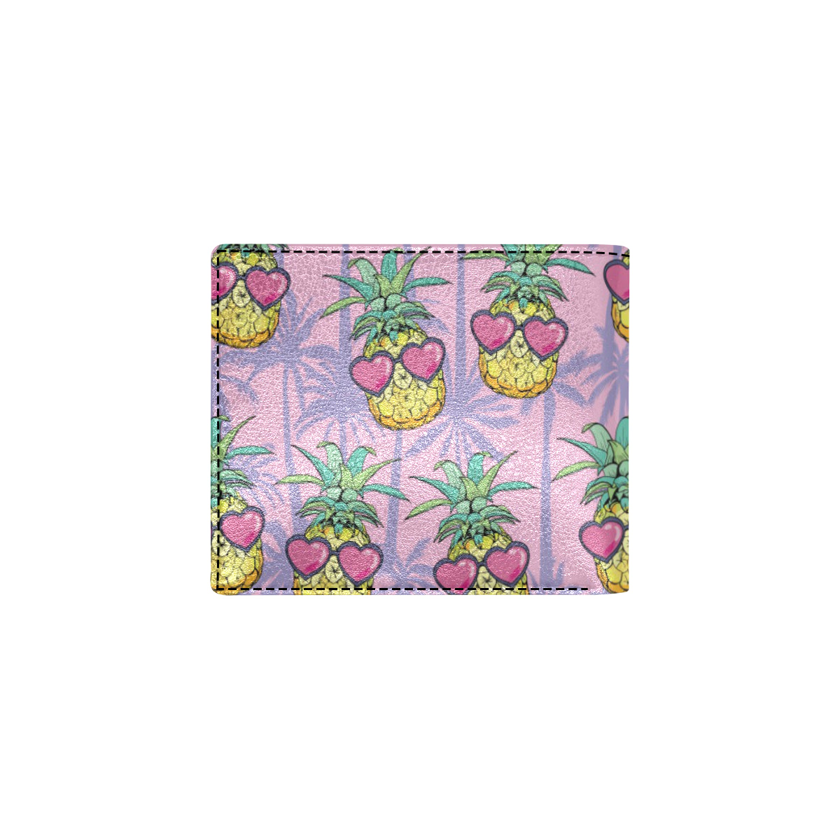 Pineapple Pattern Print Design PP06 Men's ID Card Wallet