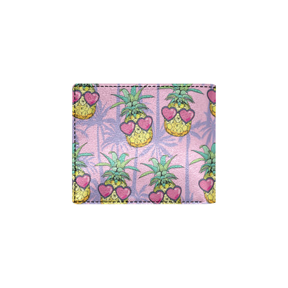Pineapple Pattern Print Design PP06 Men's ID Card Wallet