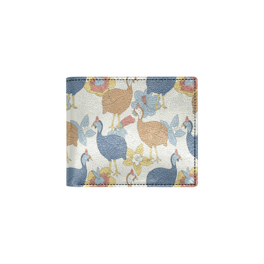 Guinea Fowl Pattern Print Design 01 Men's ID Card Wallet